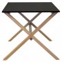 Artic matbord 180 cm i ek / svart + Textilskydd fr mbler