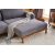 Canap divan Reims droit - Gris