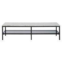 TV-bänk Accent - Marmor (ljus & svart) TV-bänk Accent - Marmor (ljus & svart)