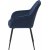 Fauteuil Boston en velours bleu