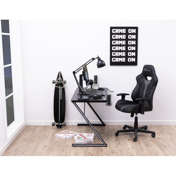 Cobblestone gamingstol - Svart/gr