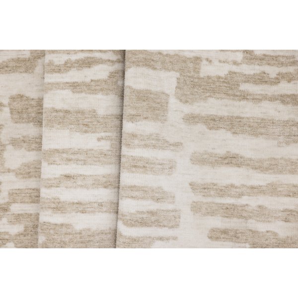 Milos matta Ø200 cm - Beige/vit Milos matta Ø200 cm - Beige/vit