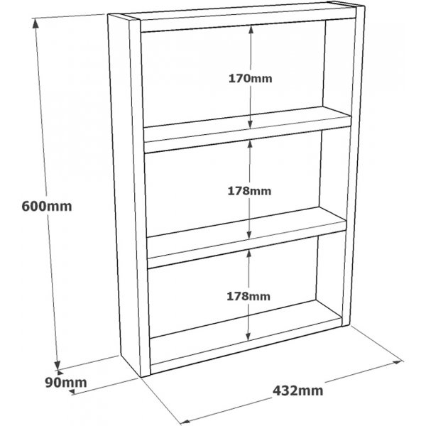 Pera wandplank - Eiken Pera wandplank - Eiken