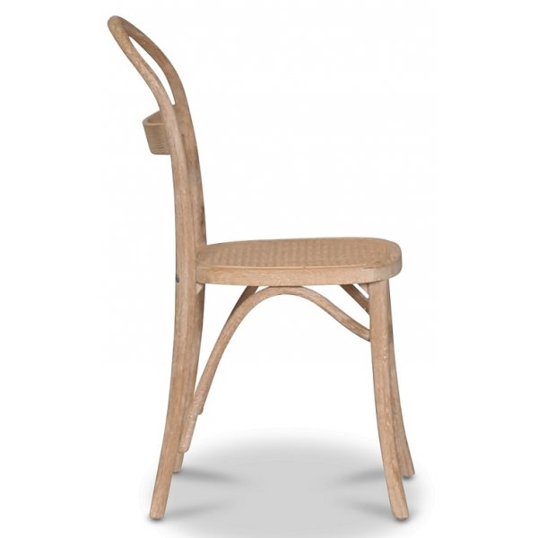 Danderyd No.16 stol - Vitpigmenterad ek/rotting Danderyd No.16 stol - Vitpigmenterad ek/rotting