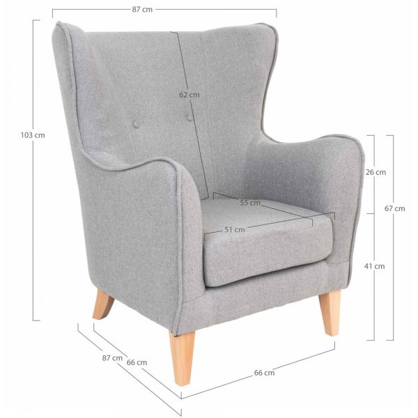 Campo F�t�lj - Ljusgr�/bok