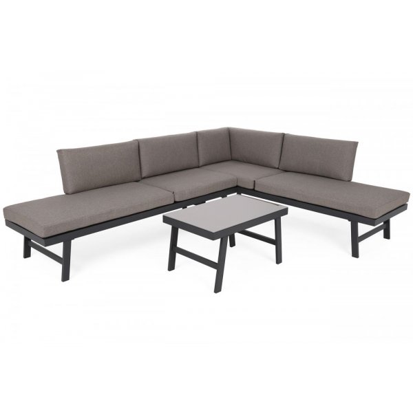 Modulsoffa Porto med bord - Gr�/taupe