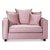 Brandy loveseat 1,5-sits soffa (dusty pink)