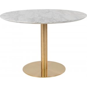 Table  manger Bolzano / Imitation marbre/laiton - 110