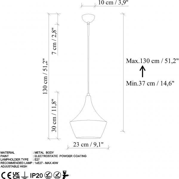 Plafonnier vide 3551 - Vintage Plafonnier vide 3551 - Vintage