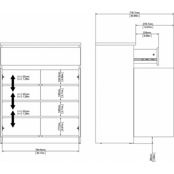 Armoire Naia - Blanc Armoire Naia - Blanc