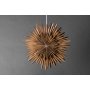 Slen adventsstjrna 46 cm - Brun