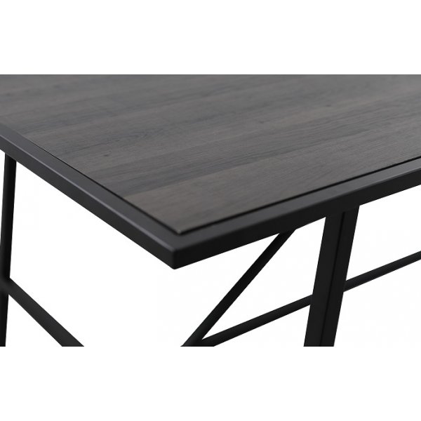 Toscana matbord 206 cm - brunbetsad ek foliering