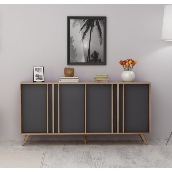 Buffet Rilla - Noyer/anthracite Buffet Rilla - Noyer/anthracite