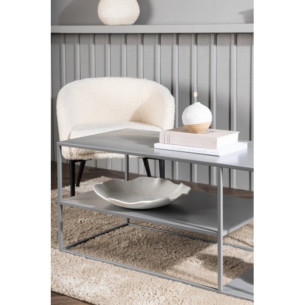 Tr�ne soffbord 120 x 50 cm - Ljusgr�