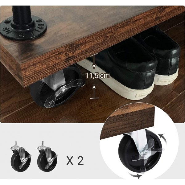 Kledingrek Marshal - Bruin/zwart Kledingrek Marshal - Bruin/zwart