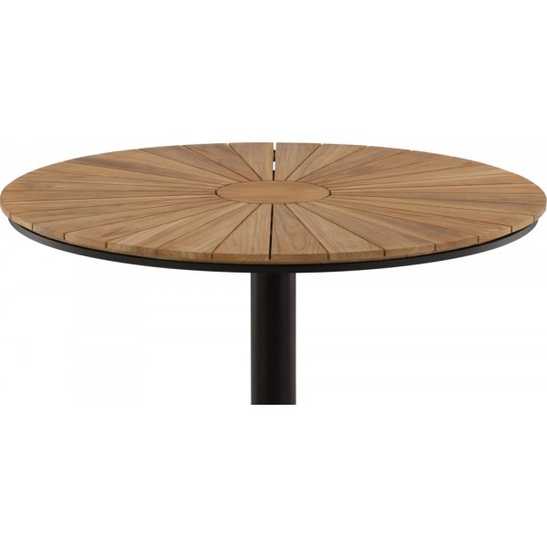 Croft matbord 120 cm - Svart/Natur