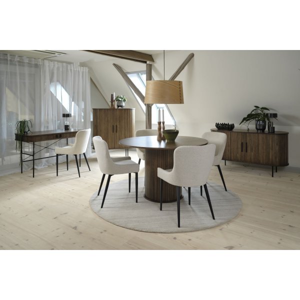 Table ronde Mood en noyer - Ø120 cm Table ronde Mood en noyer - Ø120 cm