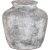 Vase dcoratif Santo Terracotta - Gris clair