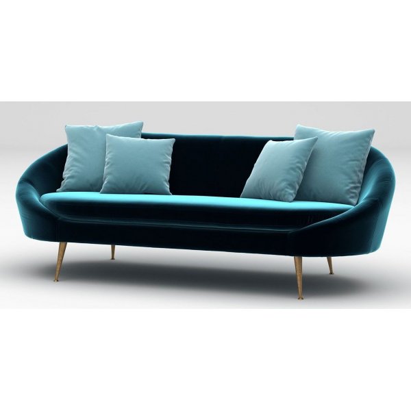 Matilda 3-sits soffa - Petroleumblå Matilda 3-sits soffa - Petroleumblå