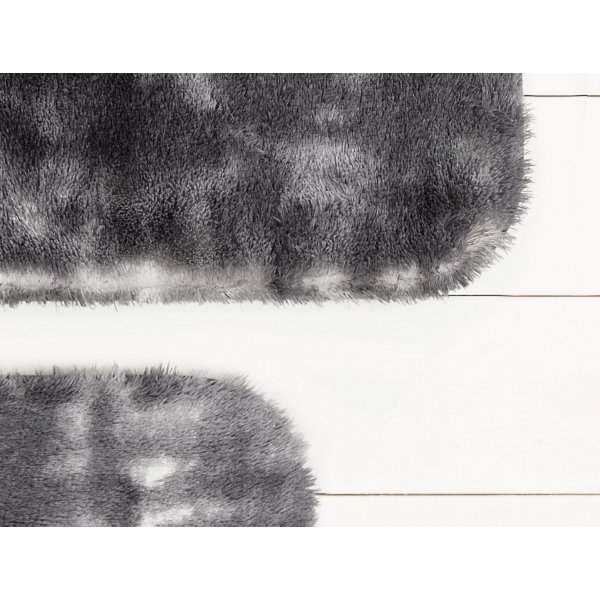 Damien badrumsmatta - Vit/antracit