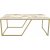 Table basse Wendy 120 x 60 cm - Blanc/or