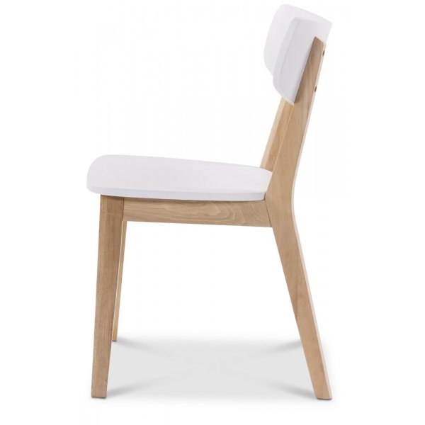 Nordkap stol - Vit/ljus ek