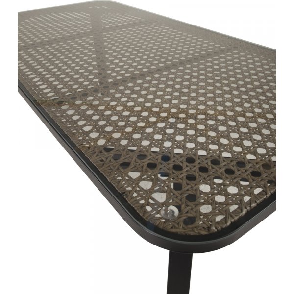 Paola matbord 200 x 100 cm - Svart/Sandbeige Paola matbord 200 x 100 cm - Svart/Sandbeige