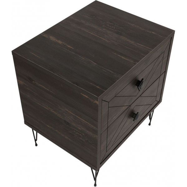 Luna sngbord - Mrkbrun