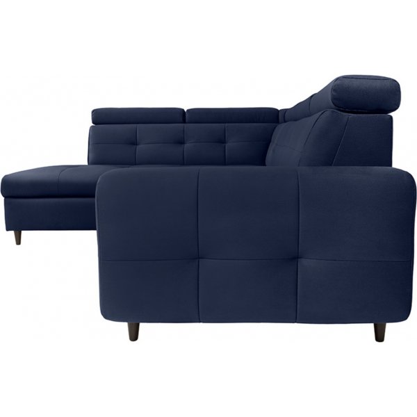 Canapé-lit d\\\'angle Matras avec extrémité ouverte à gauche - Bleu Canapé-lit d\\\'angle Matras avec extrémité ouverte à gauche - Bleu