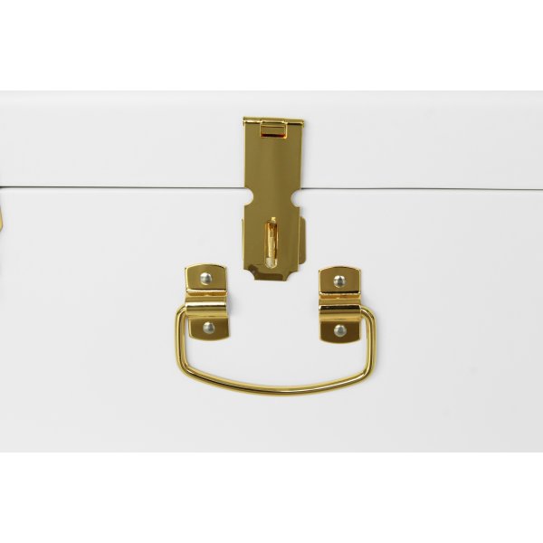 Matteus vintage Koffert set - Vit / Mässing + Textilrengöring för möbler Matteus vintage Koffert set - Vit / Mässing + Textilrengöring för möbler