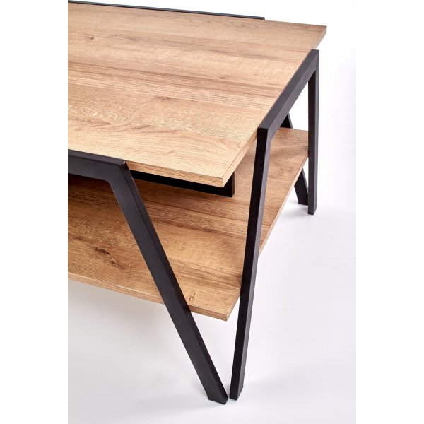 Table basse Pavia 113x 63 cm - Chne/noir