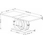 Galardo eettafel 160-200 x 90 cm - Wit
