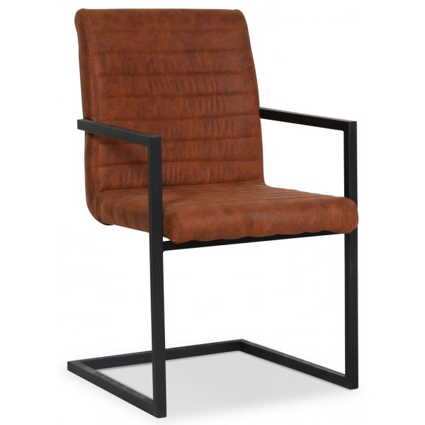 Oliver matstol - Vintage brun PU
