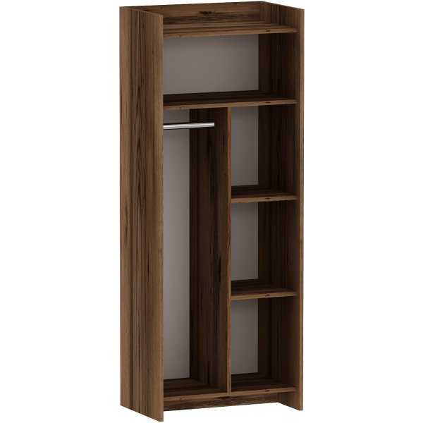 Suave garderob - Ljus valnöt/beige Suave garderob - Ljus valnöt/beige