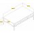 Table basse Lyon 105 x 60 cm - Blanc/noir