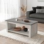 Luvio soffbord 14, 100x50 cm - Silver/antracit