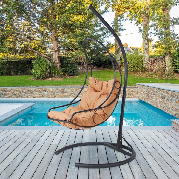 Fauteuil suspendu Cali - Anthracite/crme