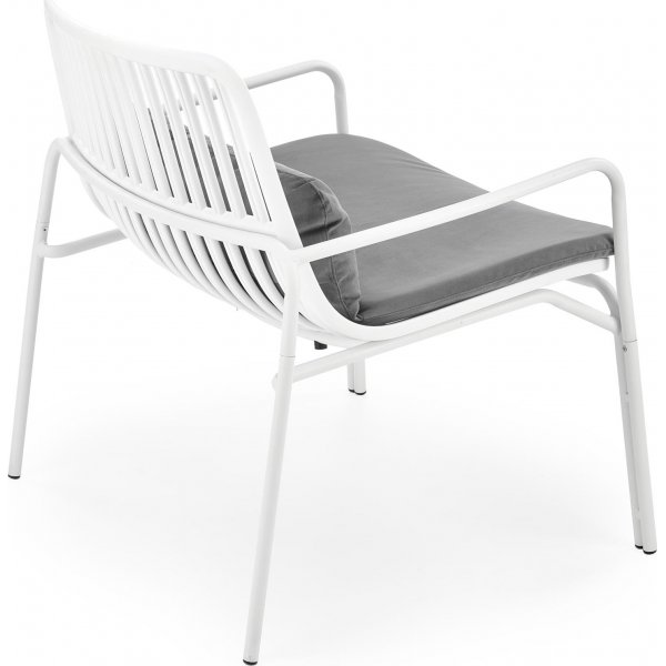 Fauteuil Melby - Blanc/gris Fauteuil Melby - Blanc/gris