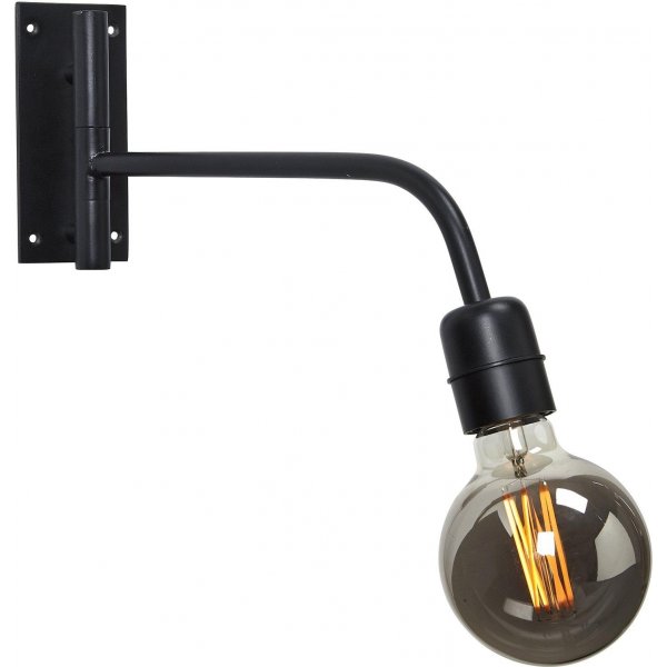 Voet wandlamp - Zwart - 34 cm