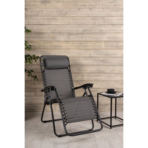 Melker solstol - Svart/Grå Melker solstol - Svart/Grå