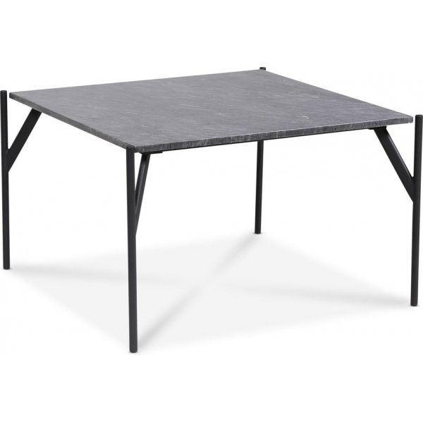 Accent soffbord 75 - Gr marmor / Svart