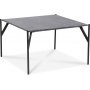 Accent soffbord 75 - Gr marmor / Svart