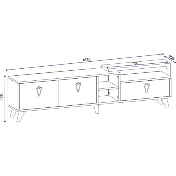 Lycke TV-bänk - Valnöt Lycke TV-bänk - Valnöt