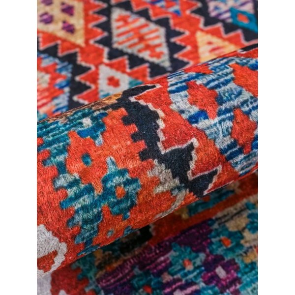 Etnik matta 150 x 80 cm - Flerfärgad Etnik matta 150 x 80 cm - Flerfärgad