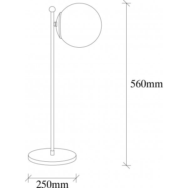 Prt de lampe de table Fas - Noir