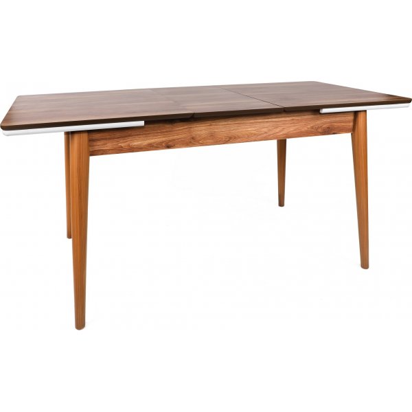 Table à manger Sigma 130-166 x 80 cm - Noyer/blanc Table à manger Sigma 130-166 x 80 cm - Noyer/blanc