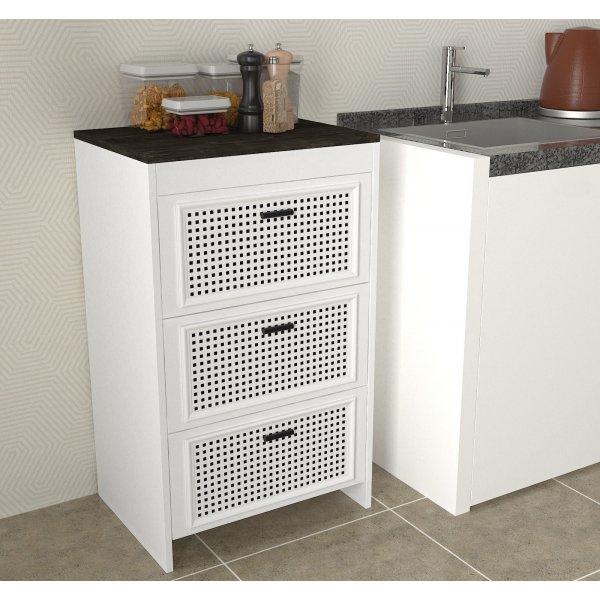 Done byr - Vit/mrkbrun