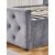Lit double Dubai avec rangement 180 x 200 cm - Velours gris + Kit d\\\'entretien des meubles pour textiles