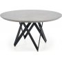 Orcan runt matbord 140 cm - Gr marmor/svart