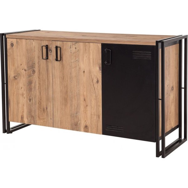 Cosmo Nora dressoir - Grenen/zwart Cosmo Nora dressoir - Grenen/zwart